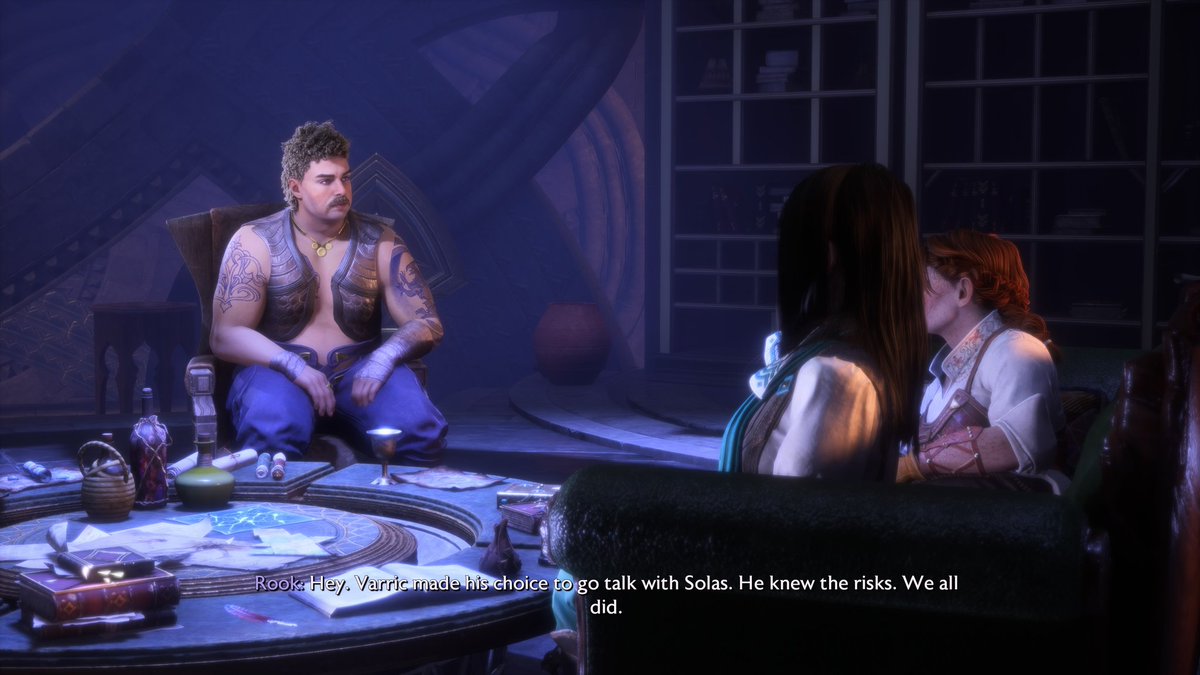JoeBlauberg's tweet photo. The character creator in Dragon Age: Veilguard lets you make thicc slutty dudes, and so I made this absolute unit. https://t.co/Ws3yYRb87C
