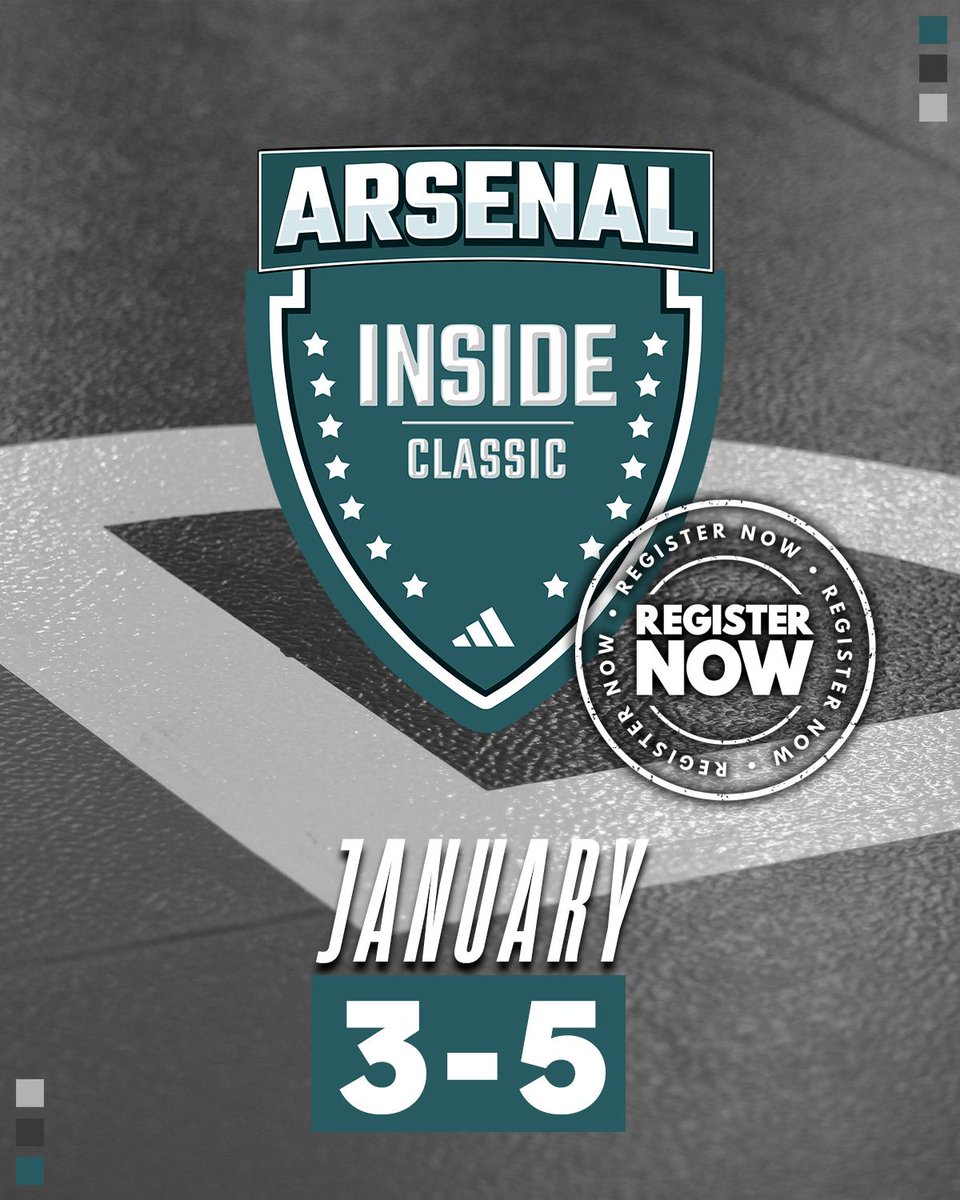 INSIDE CLASSIC- Jan 3-5, 2025 at the state of the art Arizona Athletic Grounds

One of the largest futsal tournament held in the state of AZ

Register today at the 👇🔗

…senalsc_academy.demosphere-secure.com/events/inside-…

<a href="/usyouthfutsal/">US Youth Futsal</a> <a href="/USAFutsalFed/">USA Futsal Federation</a> <a href="/UEFAFutsal/">UEFA Futsal</a> <a href="/USFutsal/">US Futsal</a> <a href="/USFutsalAZ/">US Futsal Arizona</a>