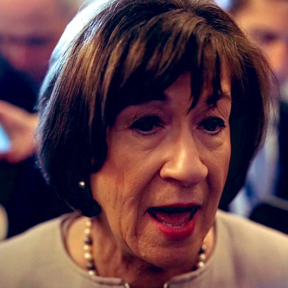 NotHoodlum's tweet image. “I spoke with President Trump and he assured me he learned his lesson and won’t be attacking the Capitol this year. I’m a little concerned about 2028, so, we’re still working on the details.” - Susan Collins