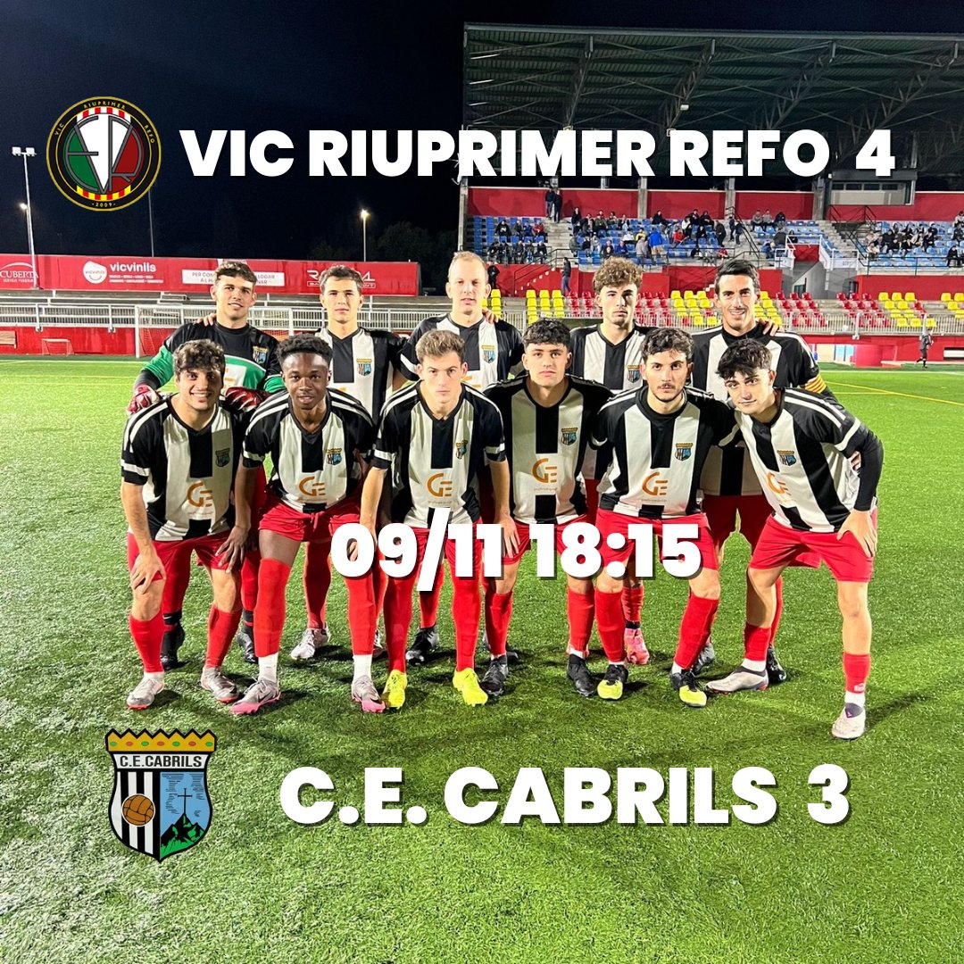 JORNADA 8 TEMPORADA 24-25

#cecabrils 
#supporterscabrils
#etiquetasanver 
#farmaciacabrils2 
#caff 
#fruteriaasis 
#gastroequip 
#talleresgazquez 
#pranarom
#estoesfutbol
#vicriuprimerrefofc      @vicriuprimerrefofc