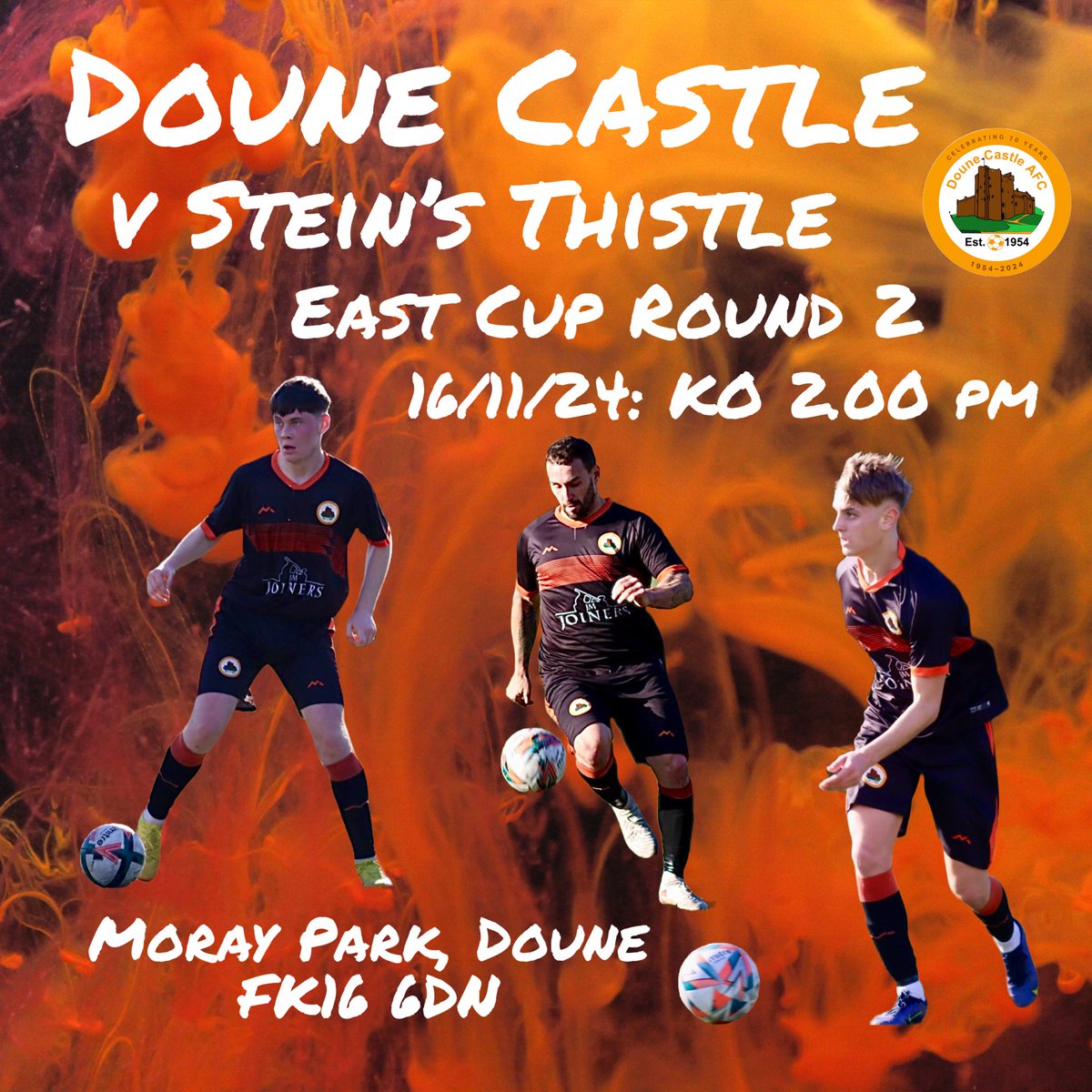 East of Scotland Cup next Saturday when we host Steins Thistle at Moray Park. 
<a href="/ScotAmFA/">Scottish Amateur FA</a> 
<a href="/DreweryEmma/">Emma Drewery Optom</a>
<a href="/Normansalmoni/">Salmoni Opticians</a> <a href="/Joinery71/">John Colquhoun</a> <a href="/sportstherapysc/">David Jenkins</a> <a href="/RGGRoofing/">Ronald G Graham Roofing and Building</a> <a href="/scotfootfixs/">Scottish Football Fixtures</a> <a href="/CaledonianAFA/">CaledonianLeague</a> <a href="/OnlySportLTD1/">Only Sport LTD</a>