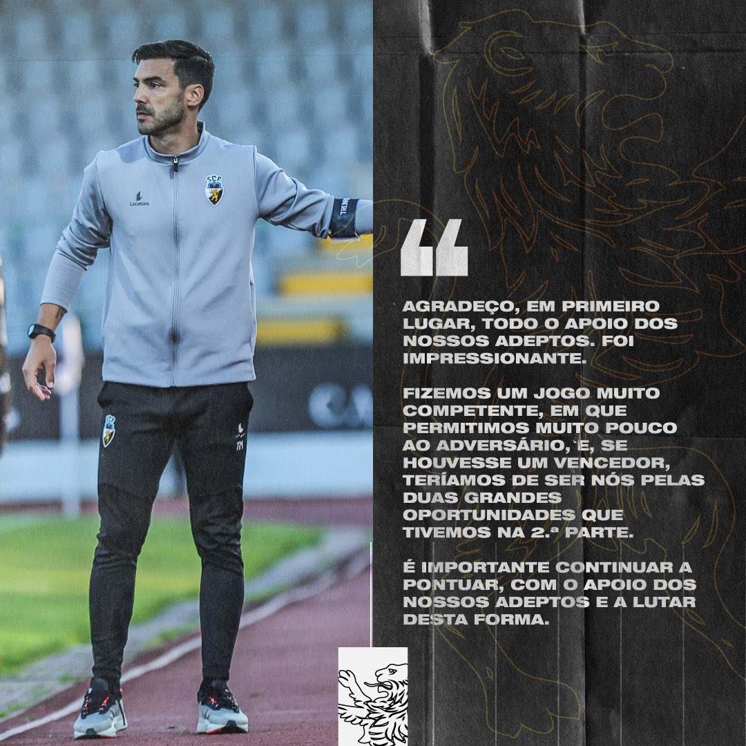 SCFarense_'s tweet photo. 🗣️ Declarações pós-jogo do mister Tozé Marreco.
#SóOsDurosVencem #LigaPortugalBetclic #CPACSCF https://t.co/AfILYen5qp