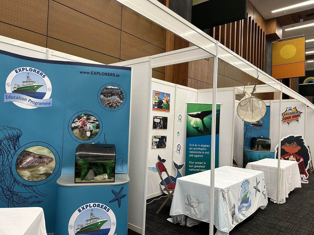 DrNoirin's tweet photo. The @galwayscience Festival is on tomorrow at @uniofgalway and the @MarineInst @explorersedu stand is all set to go 🥳 Stop by to see the new Explorers Climate Superheroes, Real Map of Ireland, Marine Biodiversity Tanks and ‘what’s in a drop’ of seawater #scienceweek https://t.co/TcjZHuT6Fp