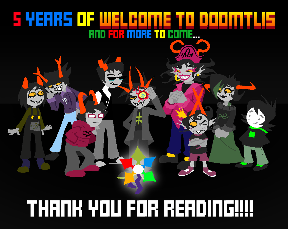doomtlis's tweet photo. TODAY WELCOME TO DOOMTLIS HAS 5 YEARS EVERYBODY!!!!
-
-
#homestuck https://t.co/ebYTyUqsoc
