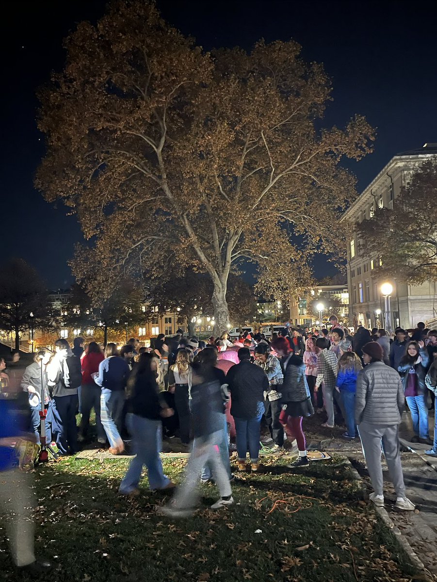 Last night, the CMU Democrats came together with 9 more orgs and 160+ students to take back the Fence after it was plastered with hatred. Even in the dead of night, we are united against those who try to tear us apart.