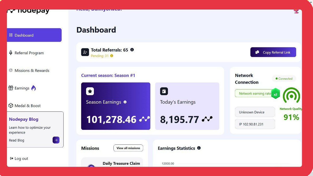 Okpara081's tweet photo. If You Have Less Than 1 Million Points On #Nodepay Just Like Me, Drop Your Invite Link Below &amp; Retweet For Others. 🫶

https://t.co/QGILBXvRVZ https://t.co/zqJG25zfxn