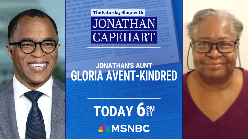 TheWeekendMSNOW's tweet image. TONIGHT: Aunt Gloria is in studio! She shares her reaction to Kamala Harris' election loss, and some words of hope on where we go from here. 6 pm ET on @MSNBC #saturdayshow