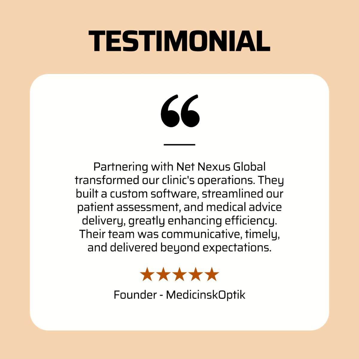 netnexusglobal's tweet image. We’re thrilled to have partnered with your clinic to create a custom software solution that truly enhances your operations! 
----
👉 netnexus.co.uk/blogs
.
#CustomerSuccess #NetNexusGlobal #CustomSoftware #HealthcareTech #EfficientSolutions #TailoredSoftware