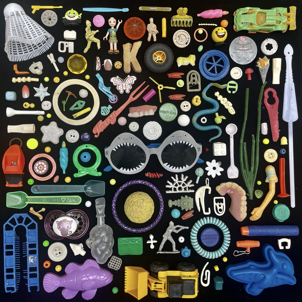 More fragments of people's lives, washed up on the beach.