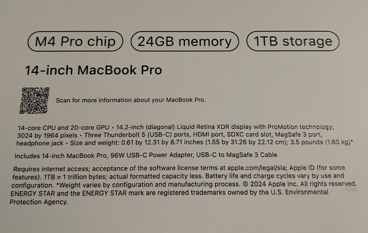 CZ_Train's tweet image. Crypto Warriors need the very best Tech to Win 😃 

The New MacBook Pro 💻 will be all you ever need. 

#M4Pro #Apple #MacBookProM4Pro