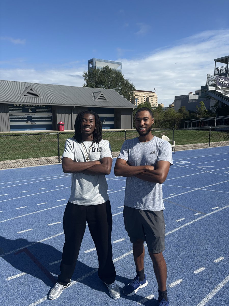 Had a great time visiting Rice University‼️ Thank you Coach Jeff for showing me around the facility and introducing me to the team‼️