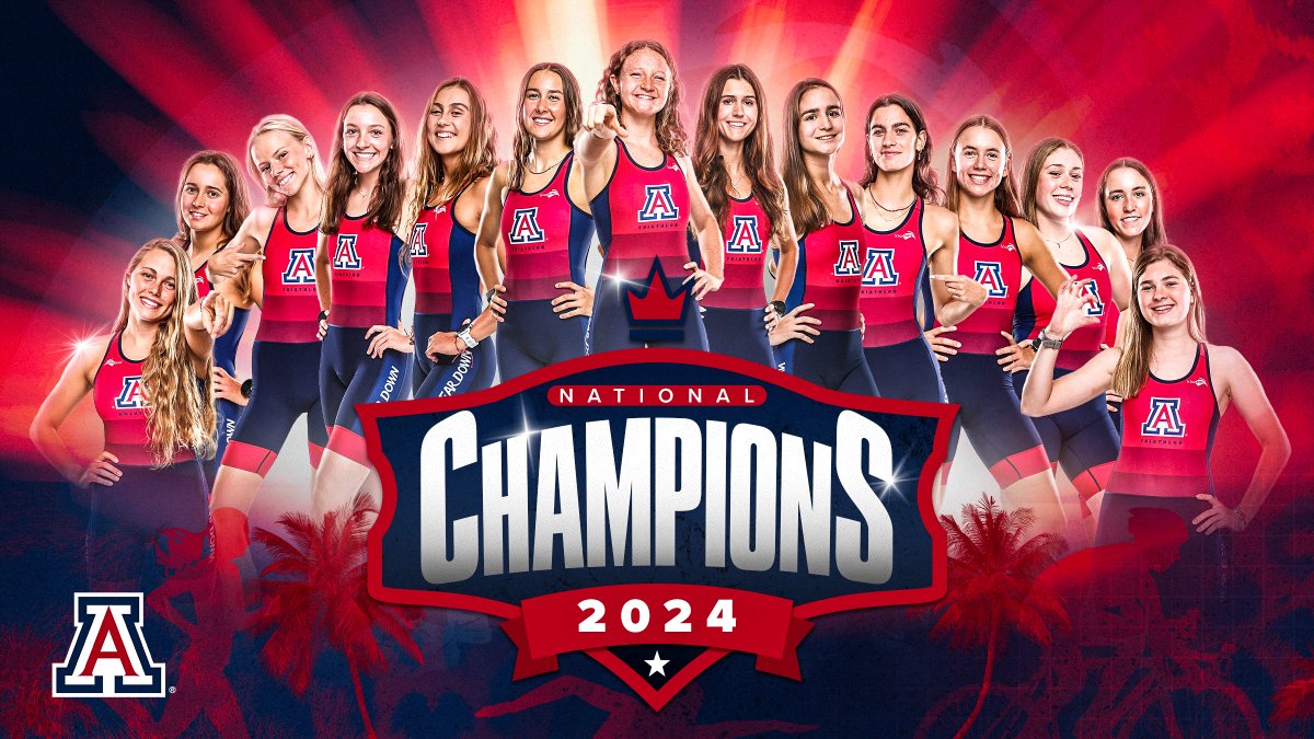 NATIONAL CHAMPIONS 🏆

In just their second year as a program, <a href="/aztriathlon/">Arizona Triathlon</a> is bringing a National Championship home to Tucson! 

#BearDown