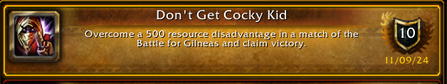 athanazio's tweet photo. That is a cool achievement 😁 #worldofwarcraft #pvp https://t.co/UKgUD1v1co