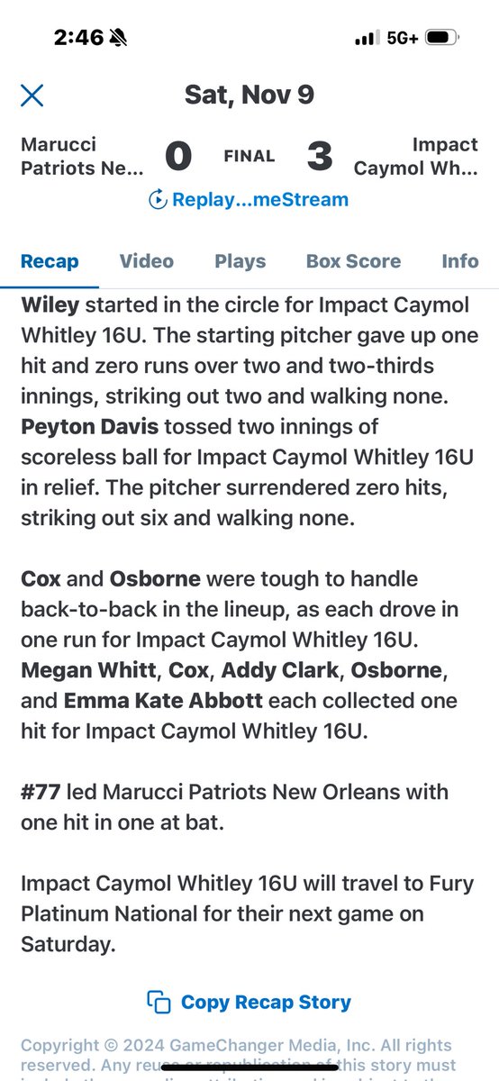 BlakeECox2026's tweet photo. Great first game for @ICWhitley. Great pitching by @Wiley1Ava and @PeytonD44. First of many to come. Let’s go!!!!!!! https://t.co/woRop0SK2q