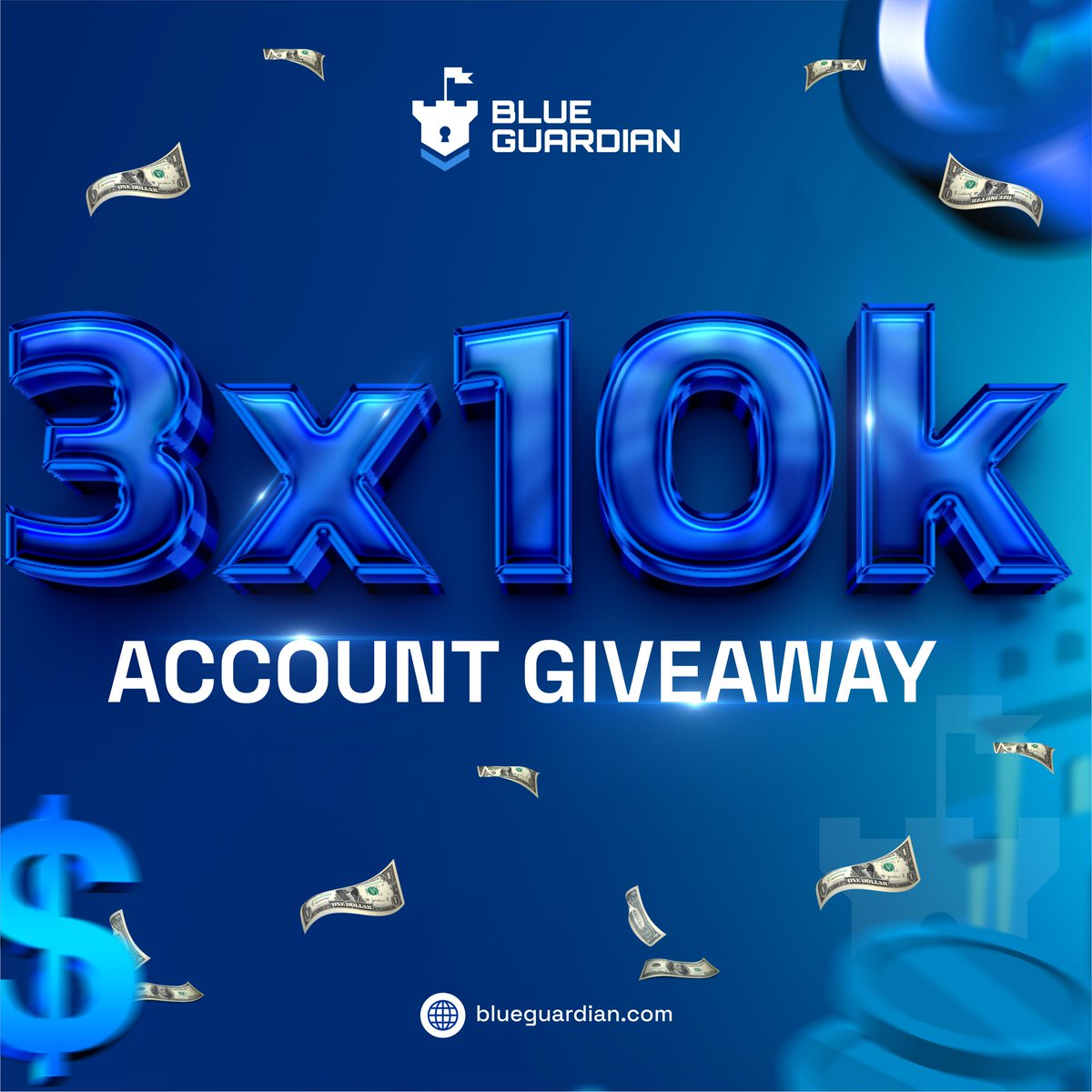 snowxtrades's tweet photo. 🛡️🛡️ 3 x  $10k Account Giveaway 🛡️🛡️
Hosting @BlueGuardiancom 

1⃣ Follow @GuardianFutures @Dsnowfx 
2⃣ Like and Retweet
3⃣ Comment your favorite trading pair

 🔔Engage with my Posts!

Winners picked in 72h https://t.co/GjaaMHHkbJ