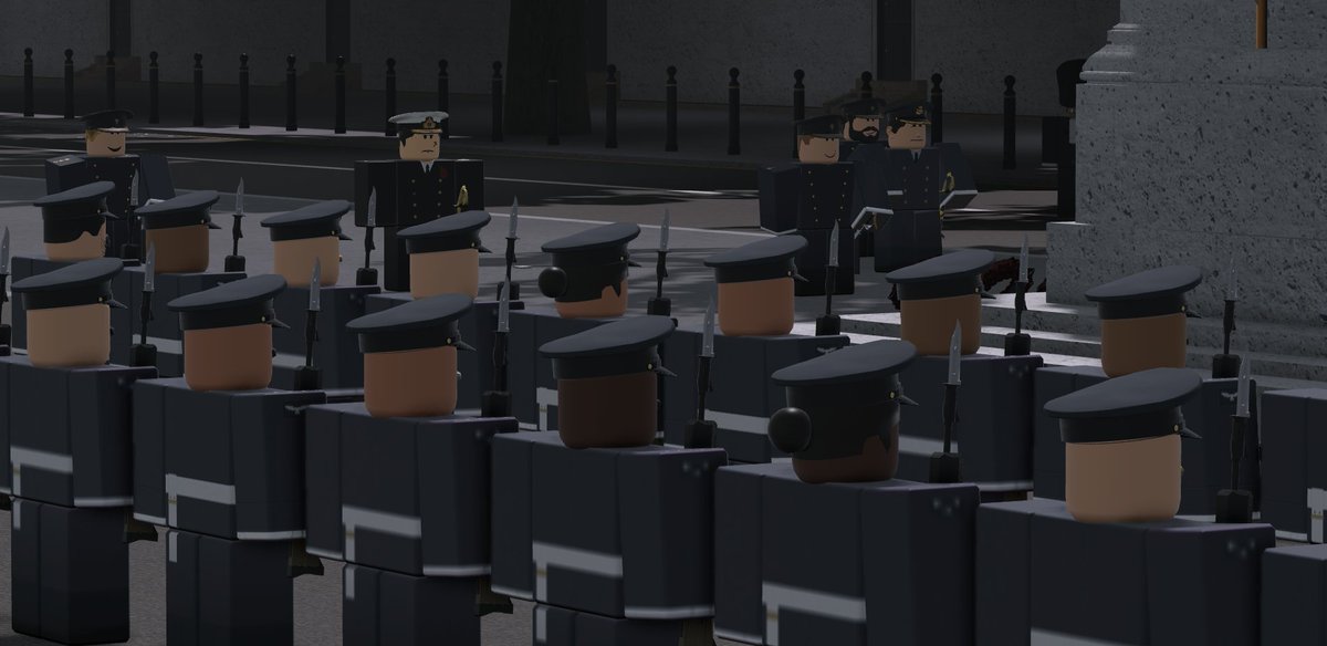 BrownC79568's tweet photo. [1/4] The parade had commenced. Personnel of the British Armed Forces marched to the Cenotaph in their ranks, displaying glorious ceremonial drill. They halted beside the tomb and paid their compliments with meticulously crafted reeves of poppies. https://t.co/Ry3zREhES7