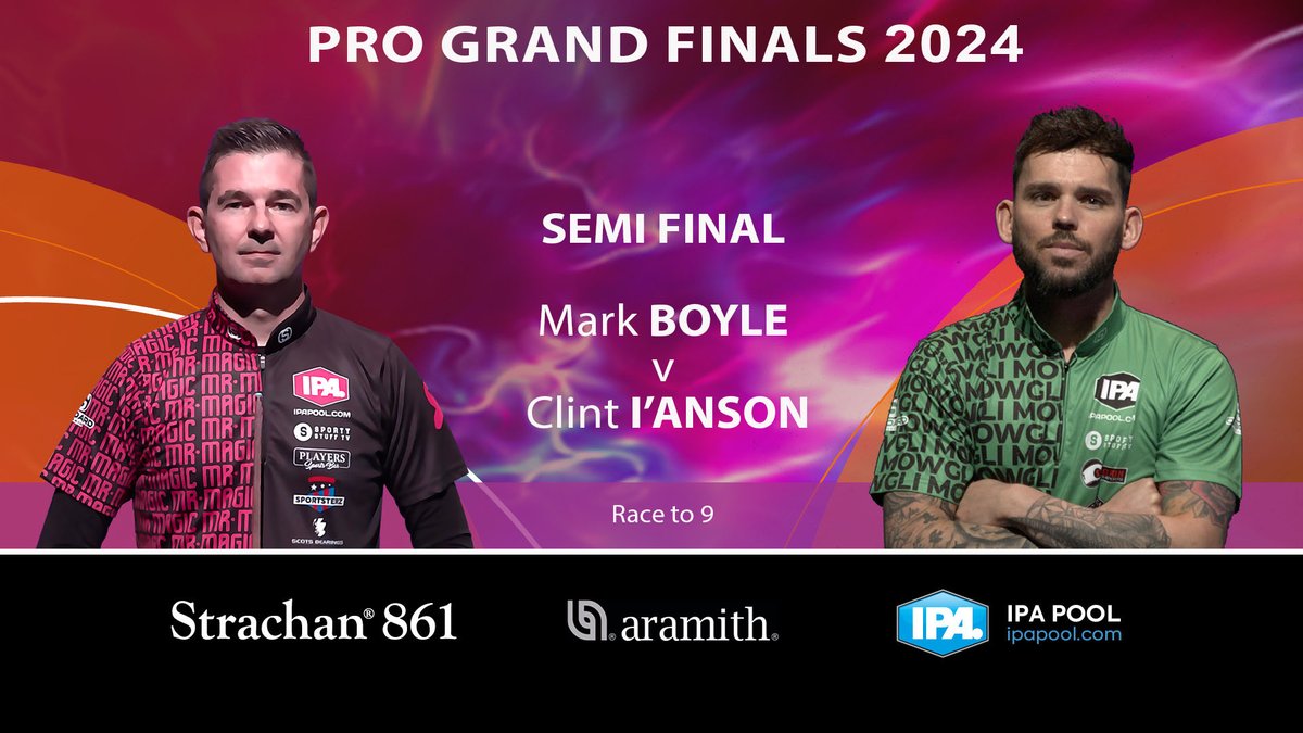 𝗧𝗛𝗘 𝗕𝗜𝗚 𝗠𝗔𝗧𝗖𝗛𝗘𝗦 𝗝𝗨𝗦𝗧 𝗞𝗘𝗘𝗣 𝗢𝗡 𝗖𝗢𝗠𝗜𝗡𝗚

It's another 🏴󠁧󠁢󠁥󠁮󠁧󠁿 v 🏴󠁧󠁢󠁳󠁣󠁴󠁿 titanic match up

Boyle v I'Anson for a place in the final

Farnsworth currently 7-2 up against Fernie in the first semi final
LIVE now at youtube.com/watch?v=Uao-EM…