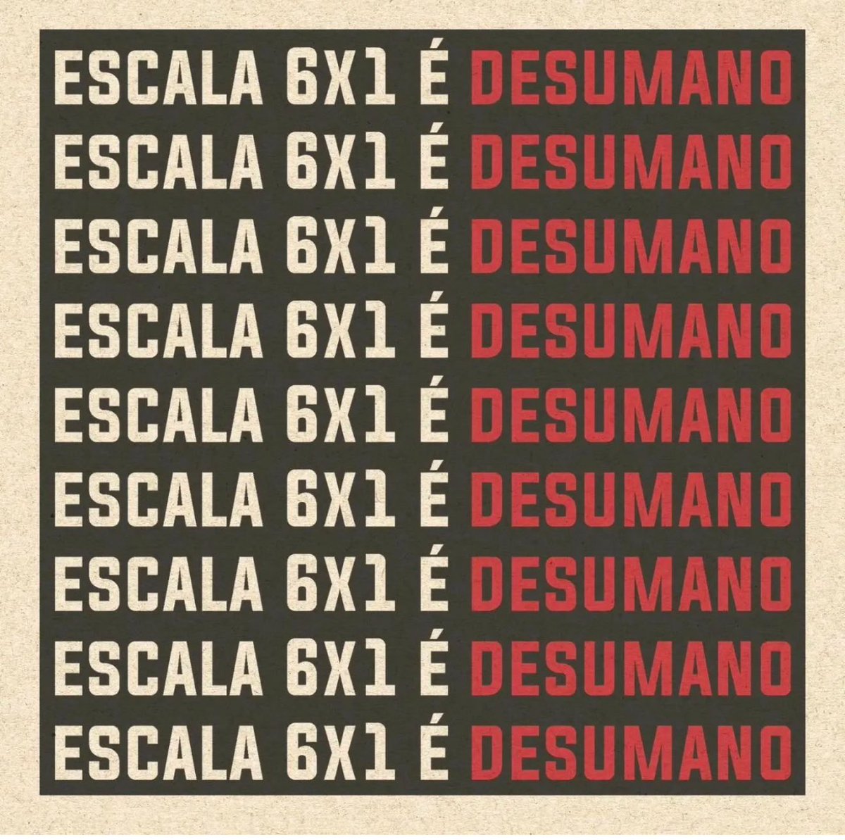 quasefrances's tweet photo. PELO FIM DA ESCALA 6x1 https://t.co/GrSJKmtVU1