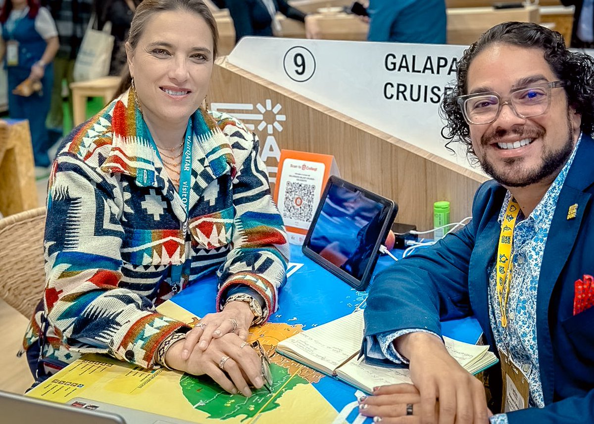 GADOtavalo's tweet photo. ¡OTAVALO ENCANTA AL MUNDO! 🌐

La Alcaldesa @bellhermosa participó en la Feria Mundial de Turismo @WTM_London 2024, uno de los eventos turísticos más importantes del mundo.
Destacándose la delegación de Otavalo con una agenda cultural única #OtavaloParaElMundo 🌍🙌✨
#WTMLDN2024 https://t.co/iyFtJKvslM