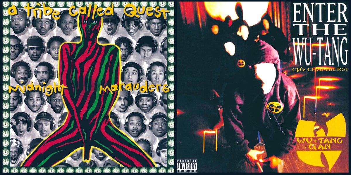 SVG__Collection's tweet image. On this very day back in 1993, the hip-hop world was blessed with not one, but TWO iconic albums:

1. Midnight Marauders by A Tribe Called Quest

2. Enter the Wu-Tang (36 Chambers) by Wu-Tang Clan

Two completely different vibes, yet both albums are monumental. They've shaped the…