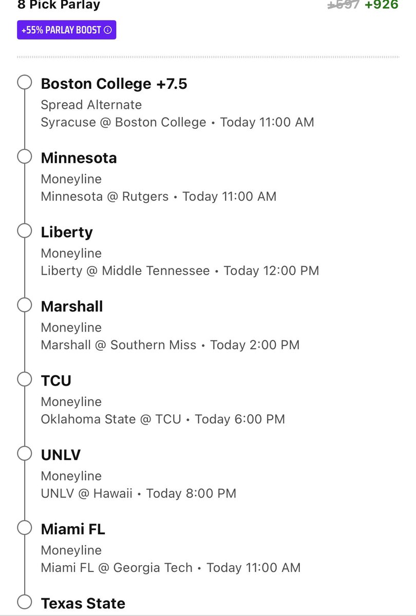 BetBossSports's tweet photo. 🚨#CFB WK 11 VIP Lottos🚨
🔒9 more VIP plays at @winible
💎 https://t.co/kJgFwBJutj💎
💰DK Lotto +926
💰FD O/U Lotto +613
🔥Put the boosts to use!🔥
#GamblingX #collegefootball #NCAAF #NCAA #NCAAFootball #collegebets #CFBPicks https://t.co/WC90h4tRRf