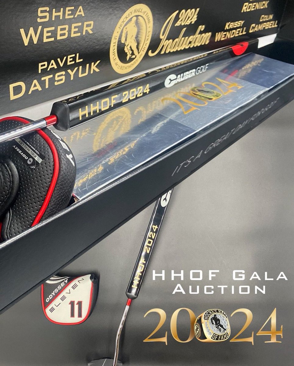 MPDCustomGolf's tweet photo. Congratulations! This is truly awesome @HockeyHallFame We have played with the @caliber_golf putters and it putts beautifully! If you're a hockey player or fan you'll see the difference right away!
#calibergolf #hockeyhalloffame #hockey #golf #putters #mpdcustomgolf #customgolfbags