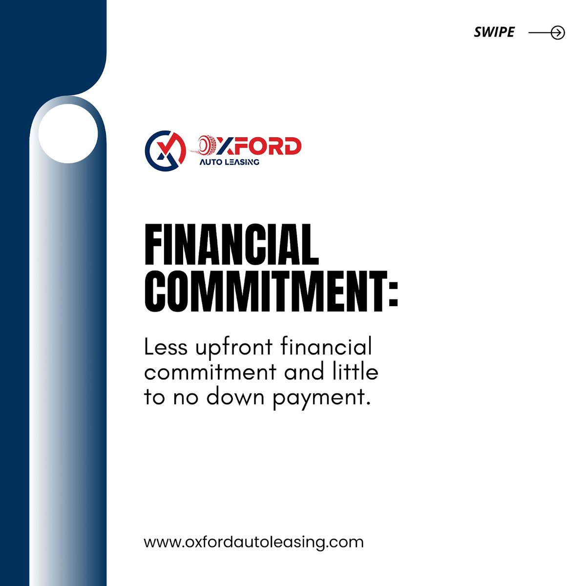 Ox_auto_leasing's tweet photo. Leasing offers a range of benefits, from a lower upfront financial commitment and little to no down payment, to increased flexibility in choosing a desirable location. 

🌐https://t.co/yJ0ZofQflR
 ✉️Info@oxfordautoleasing.com
📞732-610-0383

#LeasingBenefits #FlexibleLeasing https://t.co/rIKgGH2I4H