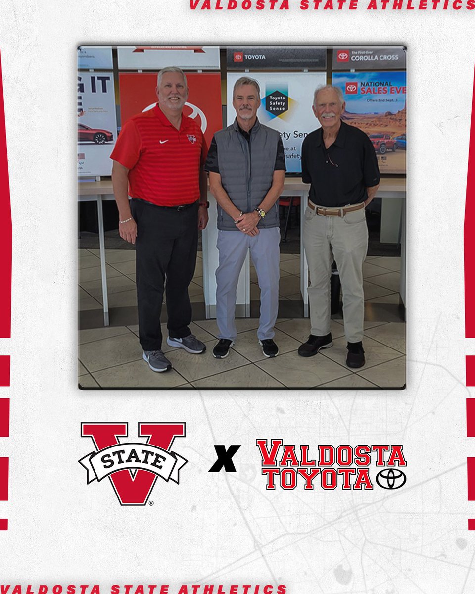 CoachKaten's tweet image. Valdosta State Athletics would like to recognize one of our valued Corporate Partners, Valdosta Toyota and General Manager, Ricky Stokes. We want to say Thank You to Ricky &amp;amp; his entire staff for support of Blazer Athletics &amp;amp; our student-athletes. @ValdostaToyota @BlazerAthletics