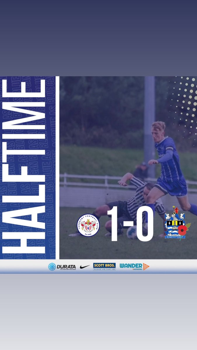 ThornabyFC_'s tweet photo. Half time, We go in at the break 1 ahead.
🔵 0 - 1 🟣
#OneCub #OneCommunity #Thornaby https://t.co/KbXLGpHwfr