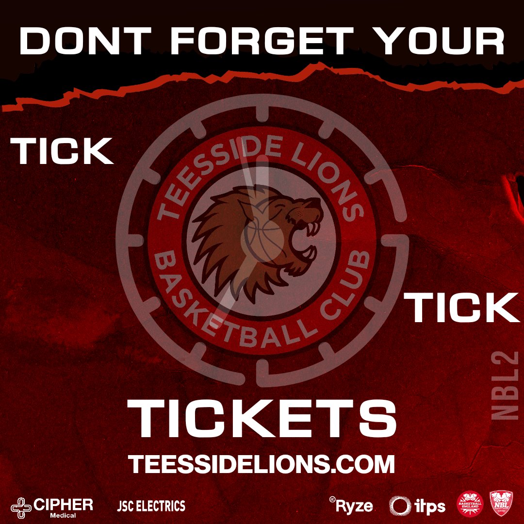 Teesside Lions Basketball (@teessidelions) on Twitter photo Not long to go
Teesside Lions V <a href="/My_bball/">Myerscough Basketball</a>
Olympia Arena
Teesside University TS17 3JN
Doors open 5.15pm
Tip 6pm
Tickets | TeessideLions.com
#teessidelions #basketball #teesside #nblengland #teesvalley #gametime #whatsonteesside #Lionsroar Not long to go
Teesside Lions V <a href="/My_bball/">Myerscough Basketball</a>
Olympia Arena
Teesside University TS17 3JN
Doors open 5.15pm
Tip 6pm
Tickets | TeessideLions.com
#teessidelions #basketball #teesside #nblengland #teesvalley #gametime #whatsonteesside #Lionsroar