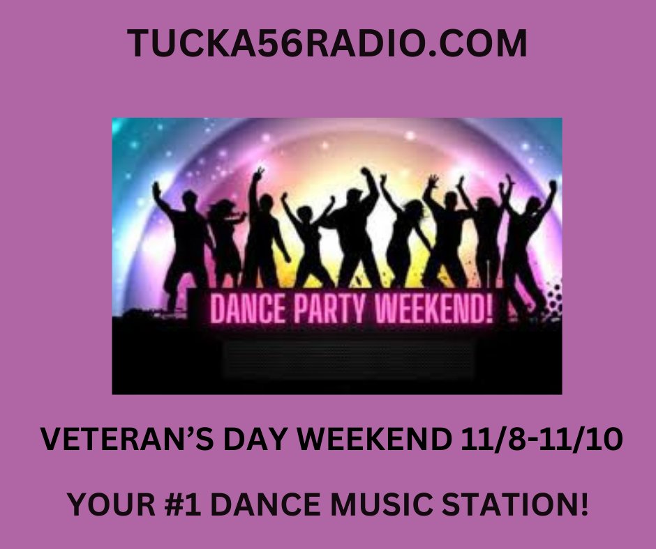 RadioTucka56's tweet photo. #NowStreaming John & Heidi #Weekend 9am-1pm
#DancePartyWeekend #HappyVeteransDay
#TUCKA56RADIO is on #GetMeRadio
https://t.co/DxvPByFylB #FallFun
https://t.co/ljfeKdrqmc
#Listen #worldwide #Japan
Home of #JohnandHeidi #VanCampandMorgan #BTS
#HitMusicStation #BTSSpotlights https://t.co/mVYBYTpvmp