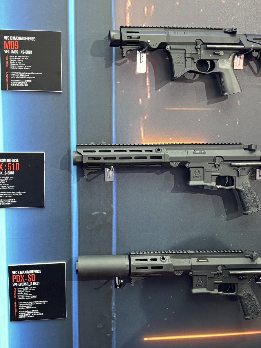 VFCから新しく発売されるMAXIM DEFENCE MDXは電動ガンでなんと電子