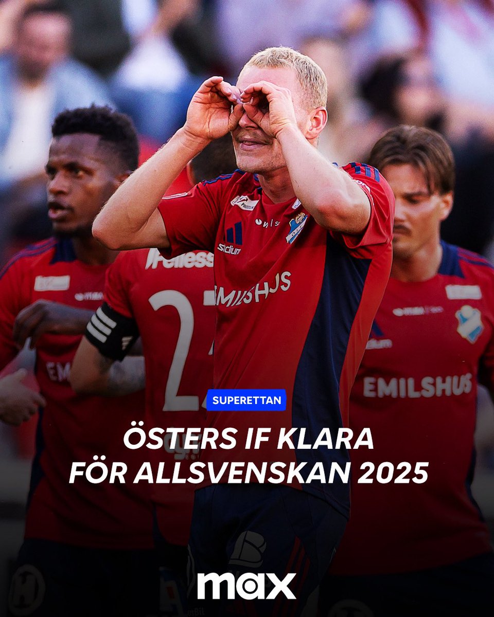 sportshbomaxse's tweet photo. Östers IF är klara för Allsvenskan 2025! ✅ https://t.co/0DWqsvqJXw
