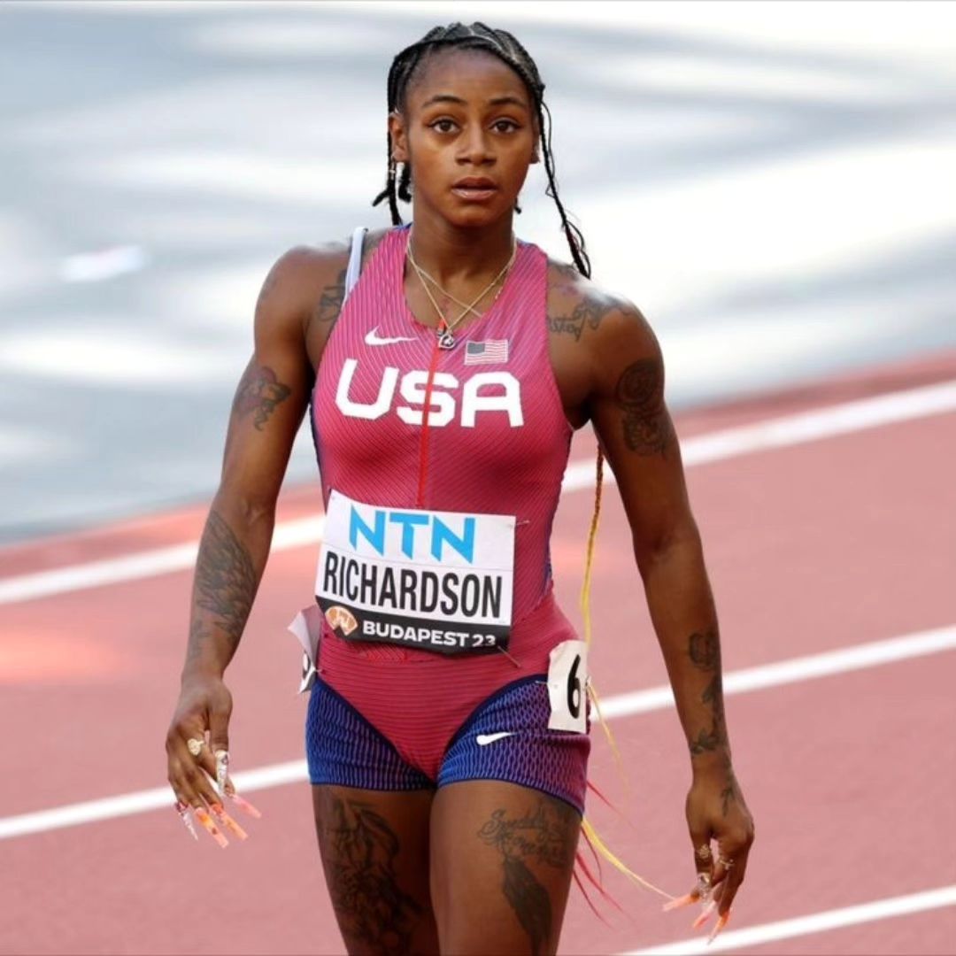 QuickGameRecap's tweet image. The Queen of the Year in 100 Meters Race