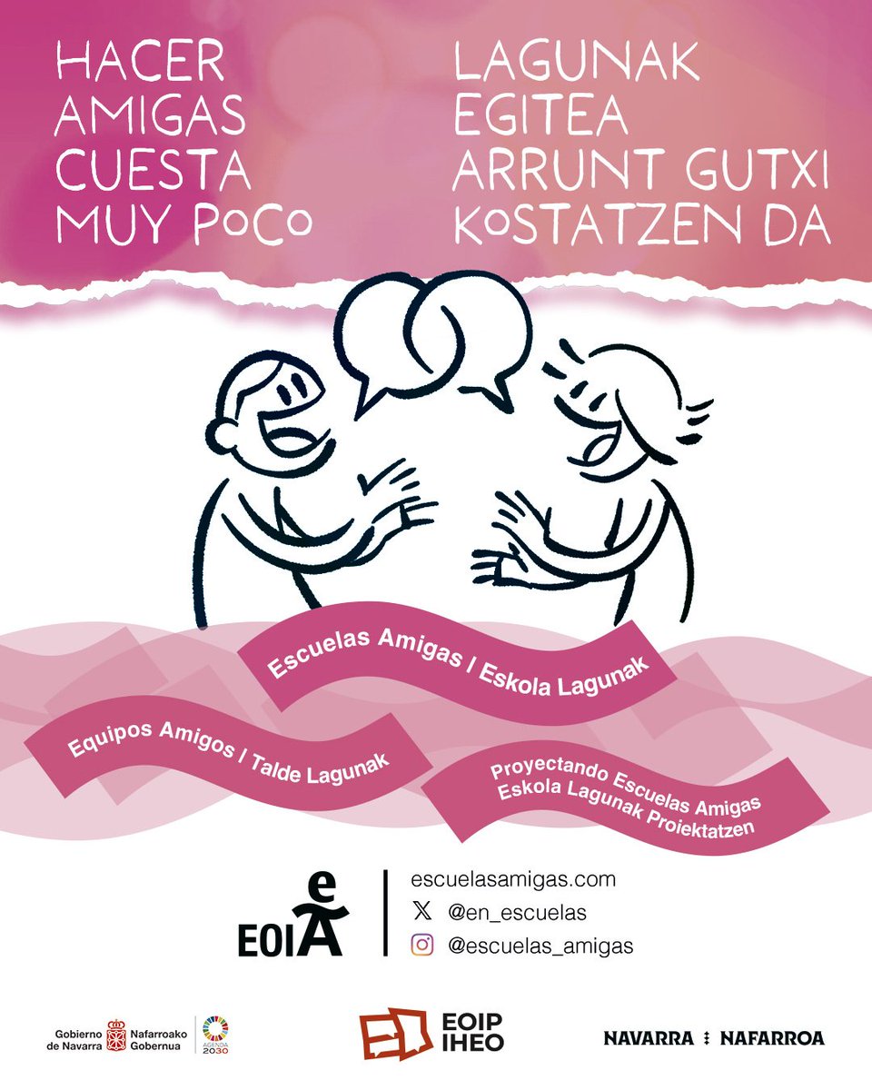 en_escuelas's tweet photo. 📣Este domingo 10 🗓️en  #RRSS el #formulario de participación de ✨6 edición✨ #EscuelasAmigas &amp;  ✨3 ✨ #EquiposAmigos.

📣 En @EOIPIHEO  #HacerAmigas cuesta muy poco y vale T🅰️NT🪙‼️

📣Pronto, además, estreno 🆕 temporada 🎥🎟️🍿 #ProyectandoEA 💛

📣¡Te esperamos, 🅰️MIG🅰️! https://t.co/5aRg16HiyM