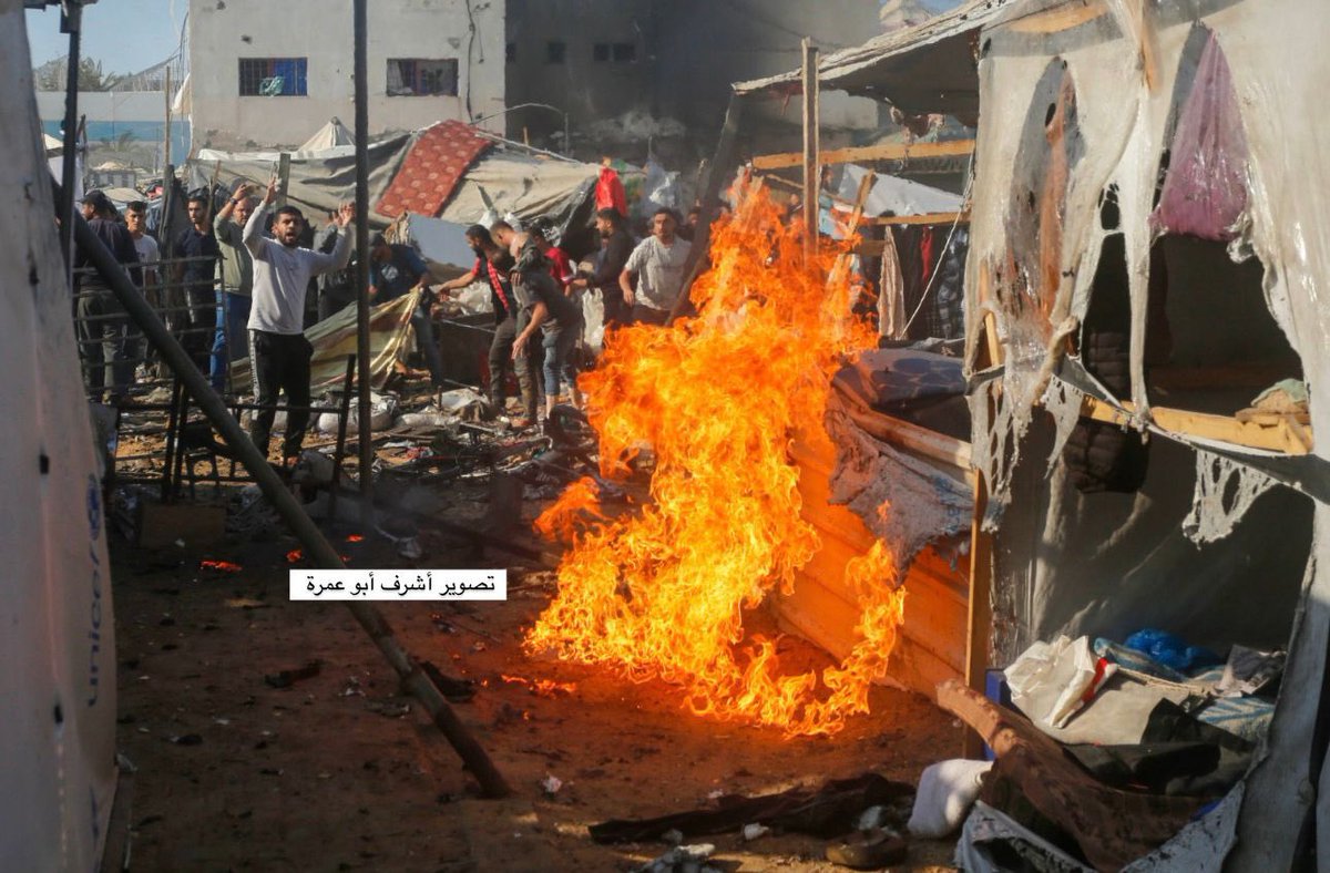 mohammedhaniya's tweet photo. حرقوا البني آدمين في داخل أسوار المشفى !!

من قصف الاحتلال لمشفى شهداء الأقصى بدير البلح وسط غزة. https://t.co/GYwWPUE5kn