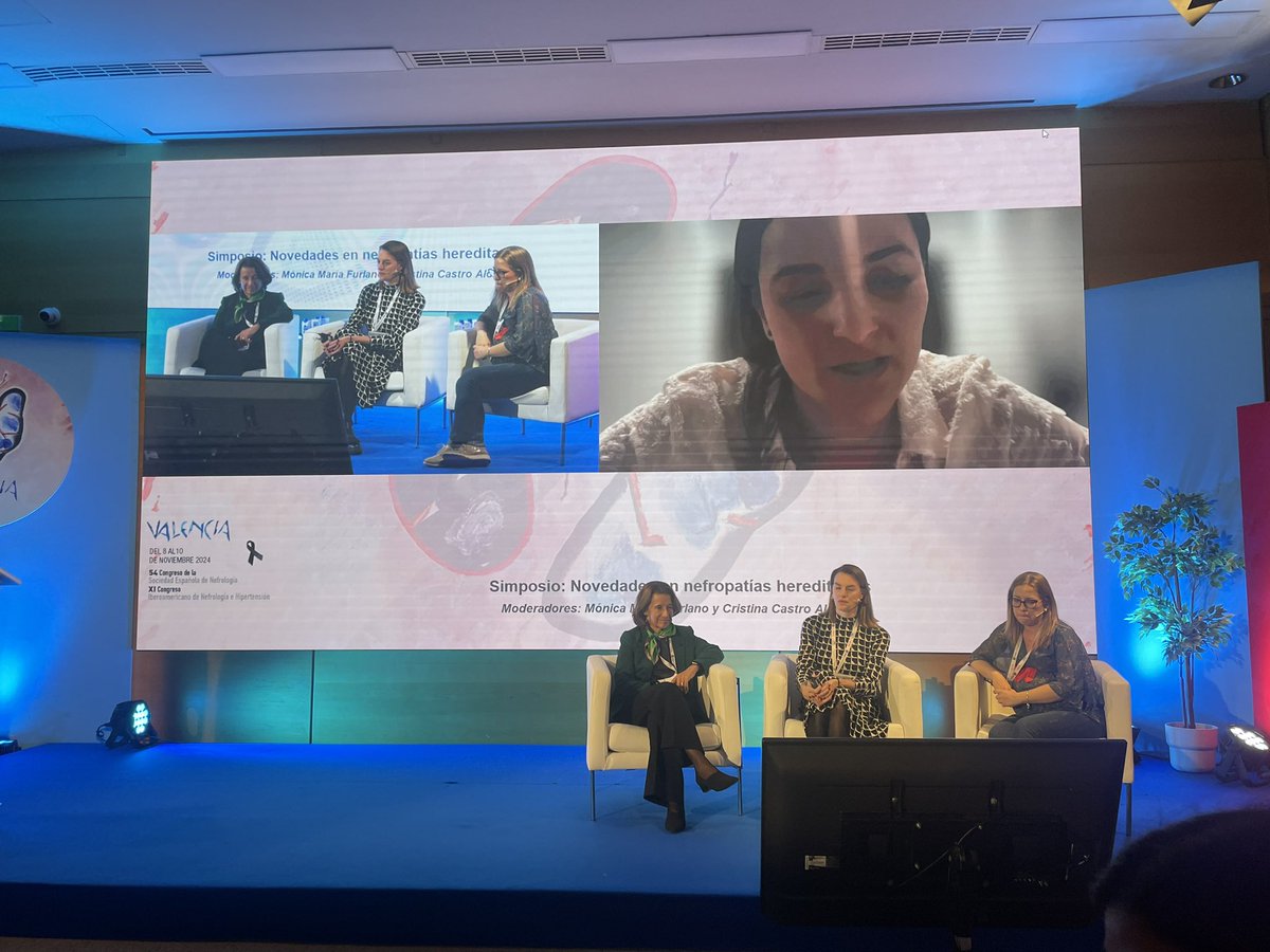 ‼️Novedades en Nefropatías Hereditarias moderado por <a href="/m_furlano/">Mónica Furlano</a> y Cristina Castro, con las intervenciones:
🧬 Actualización de las Guías ADPKD -  <a href="/torra_roser/">Roser Torra</a>
🧬Poligenic Risk Score - <a href="/perezgomezmv/">María Vanessa Pérez</a>
Todo un ejemplo de mujeres líderes en el campo de las nefropatías hereditarias.
