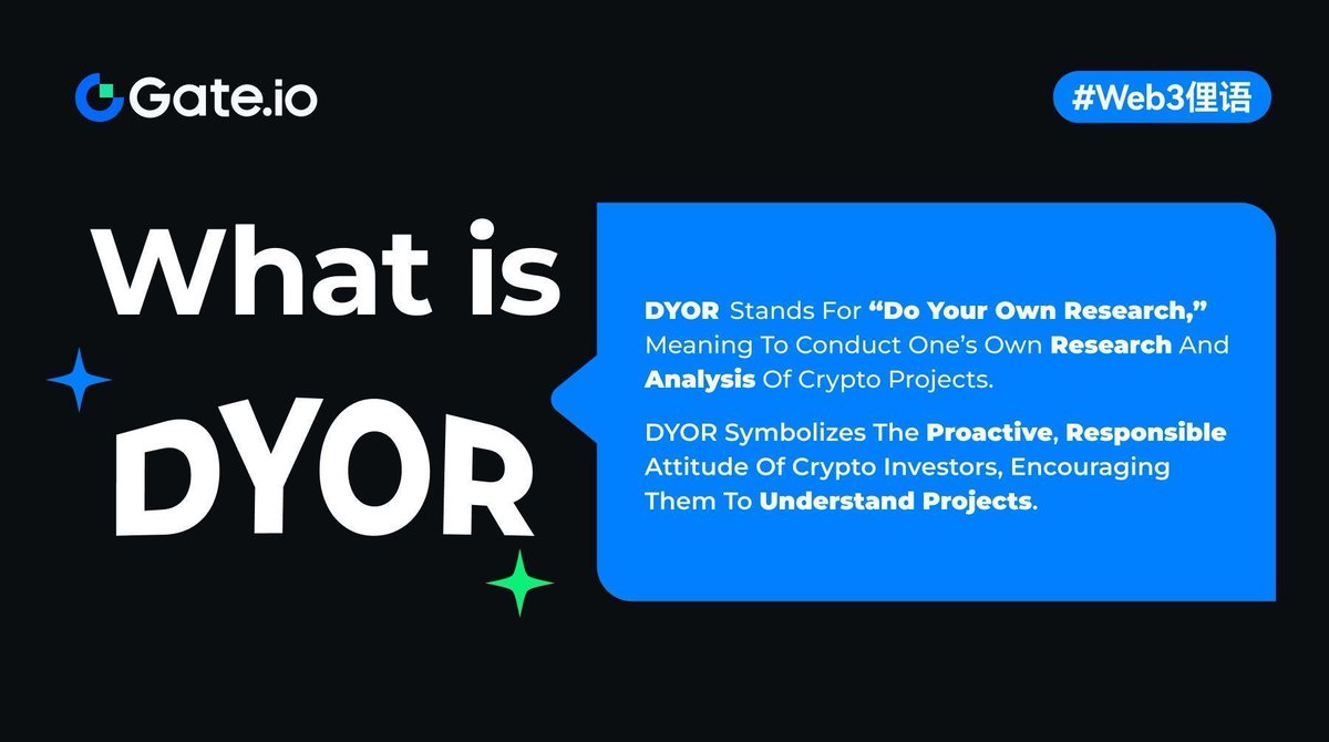 Gate's tweet photo. Taking charge and understanding #crypto projects deeply is key. ๐
DYOR on $_____ helps you make more money. ๐
#Web3Slang https://t.co/UYF944UZJ7