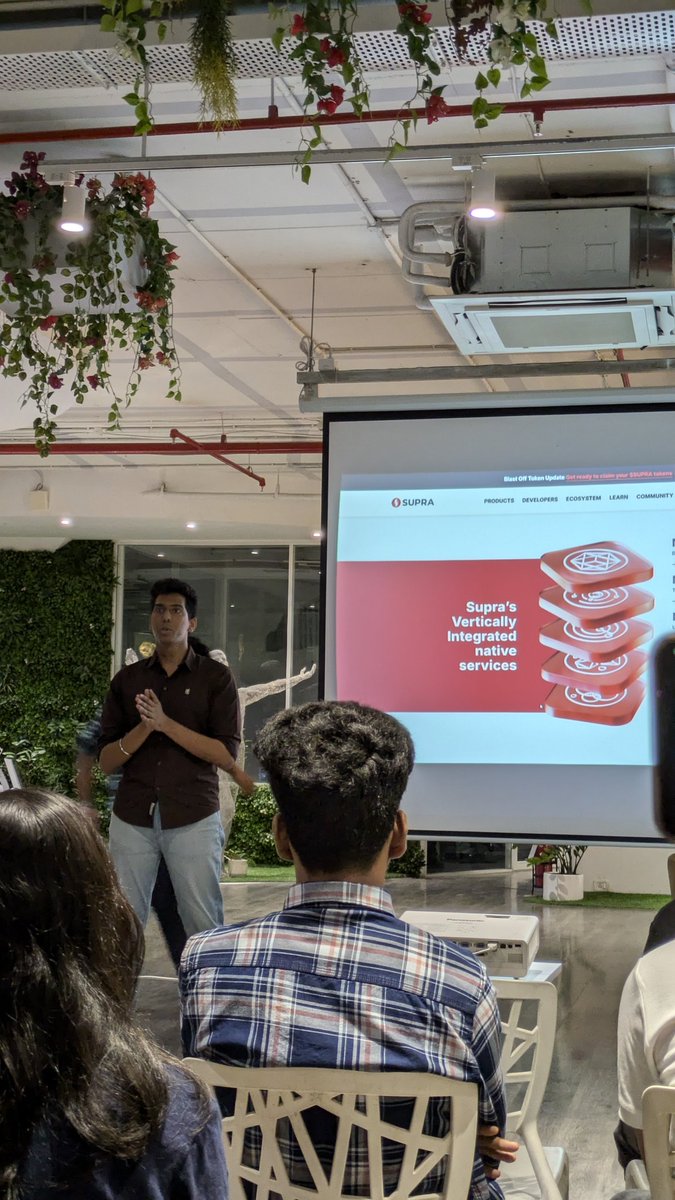prathadox's tweet image. 🚀 Just had an amazing learning experience at the Supra event! Got a deep dive into #SupraL2Chain, #Containerization, #VRF, and the #SupraOracle. 🌐 Here&apos;s a breakdown of the event! Thanks to @ActualOnexyz
@guptasidddharth
@mandar_999 for this event🙇