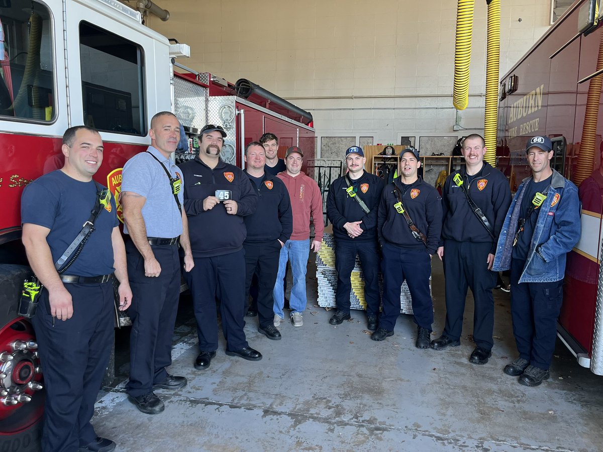 auburnmassfire's tweet photo. Congratulations to @auburnmassfire Firefighter/Paramedic Pete Galas who has completed his probationary period and earned his helmet shield.
#probationary https://t.co/XMtYyHeAn9