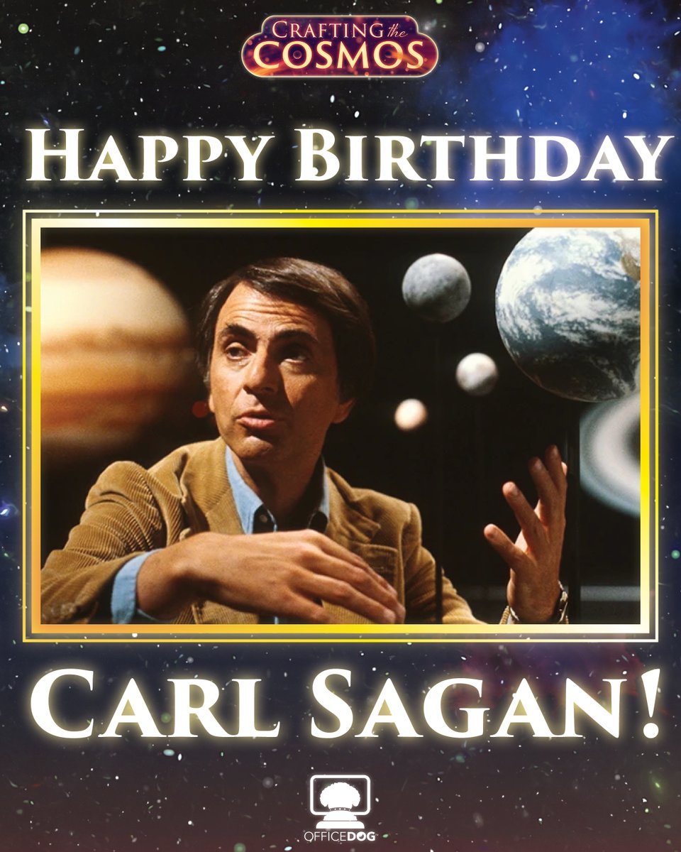 Happy Birthday to Carl Sagan, "America's most effective salesman of science," as coined by Time Magazine. Thanks for helping to popularize the cosmos!
