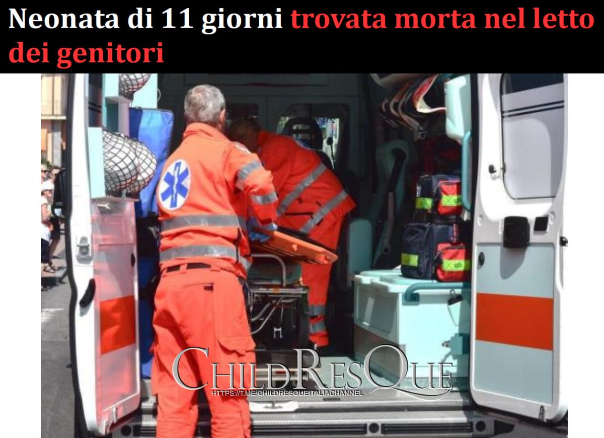 Bera49164308's tweet photo. 🖤NEONATA DI 11 GIORNI TROVATA MOTA NEL LETTO DEI GENITORI🕯
Un ennesimo caso di #SIDS
#9novembre
#News_EU_Italy #child_Dead https://t.co/tVeVU5D87H