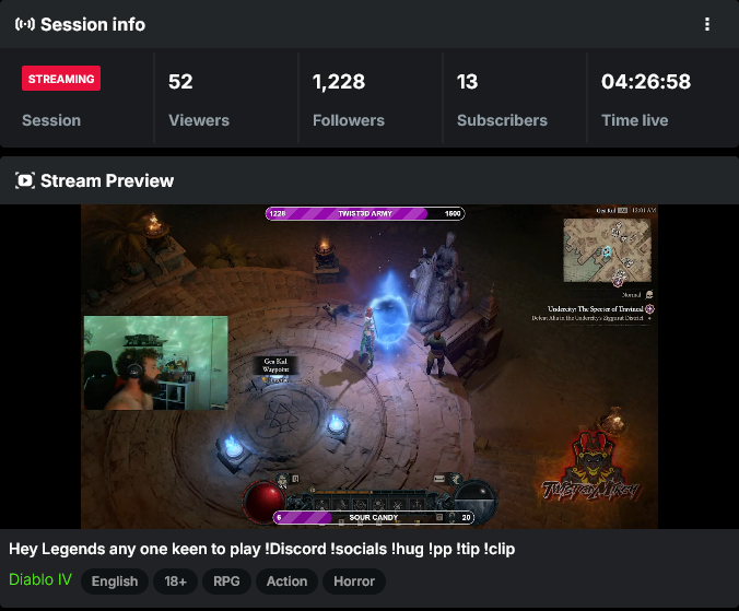 Twis3dMikey's tweet photo. W Stream tonight thanks you to @Shazzah95x and @breddee for the amazing host and @JustRenegade1 for the games and the renew of the sub lets gooo. Had alot of fun tonight feels good to smile #kick #kickcommunity #kickishome https://t.co/G99WbfBsMJ