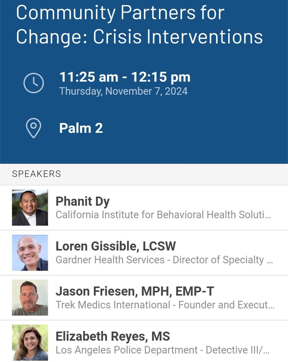 LizR44785776's tweet image. So grateful to have been a part of  the conversation this week. Learned a lot and was inspired by so many! Thank you CBHA, California Primary Care Association and CIBHS for hosting the conference and inviting me to the table. @LAPDMEU @LACDMH #workingtogether #wholesystem