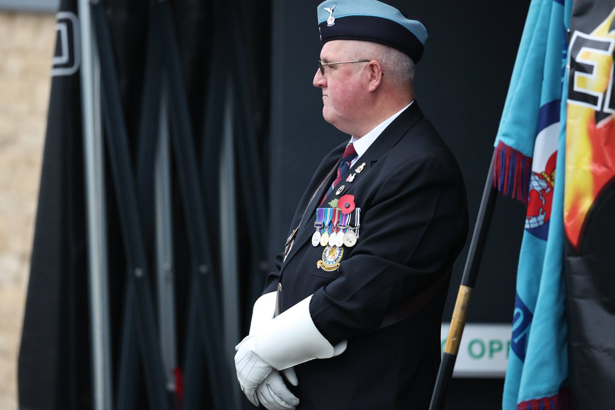 Preparing to lead out the teams of Stamford AFC v.Telford Utd out onto the pitch for the Remembrance Match at the Zeeco stadium Stamford.