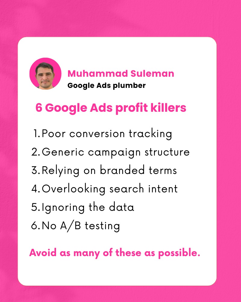 MuhammadSu31346's tweet image. 6 Google ads Mistakes that most Brands and Small business do