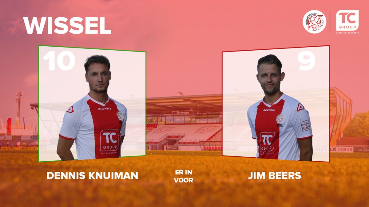 VVIJV's tweet photo. 83' π WISSEL | Dennis Knuiman komt erin bij De Vogels. Hij vervangt Jim Beers.
#HERIJS (1-2) https://t.co/Ra3IPr7d3y