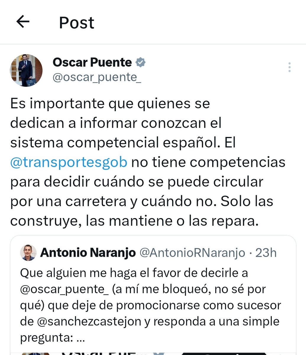 DiegoRBCA's tweet photo. A Antonio Naranjo le ha pasado por encima un tren de mercancías del ministro de Transportes.

Madre mía👇 https://t.co/KSV5aemK8v