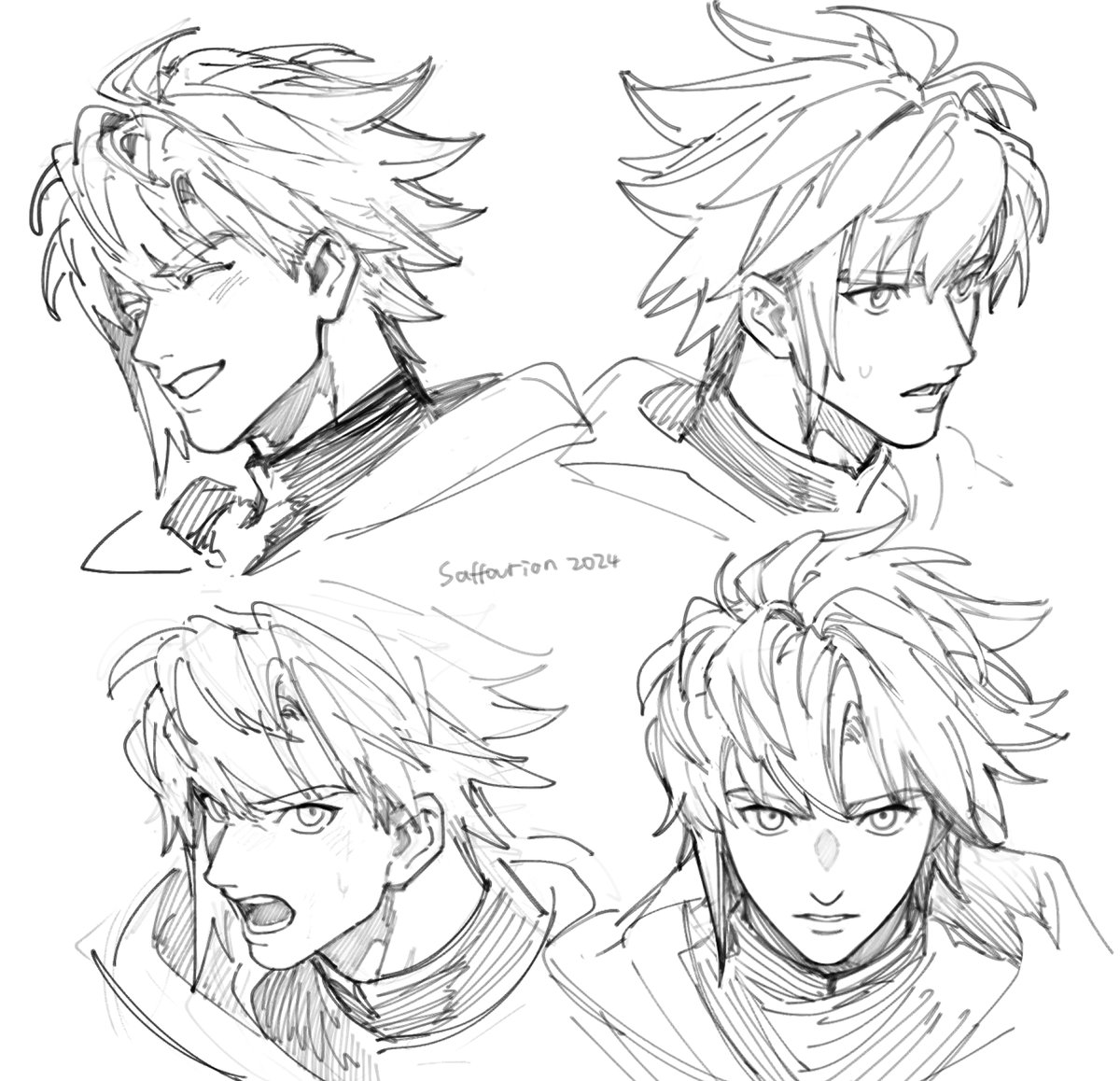 今年の空いている時間に、キャラの外見を少し調整しました。彼の顔を何度も描いてきた気がします…修正はまだ続くかもしれません。