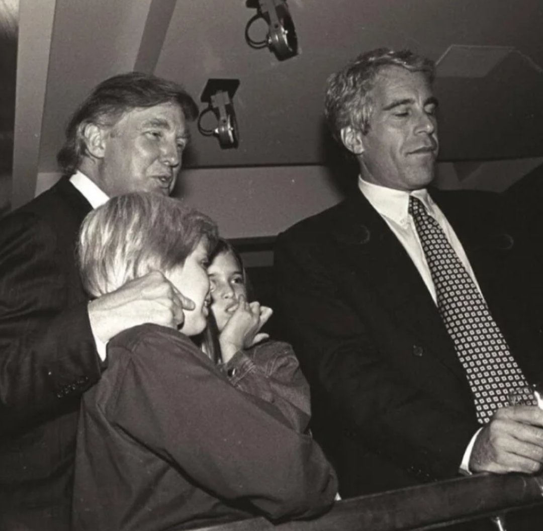 Just a dad introducing his kids to Jeffrey Epstein.